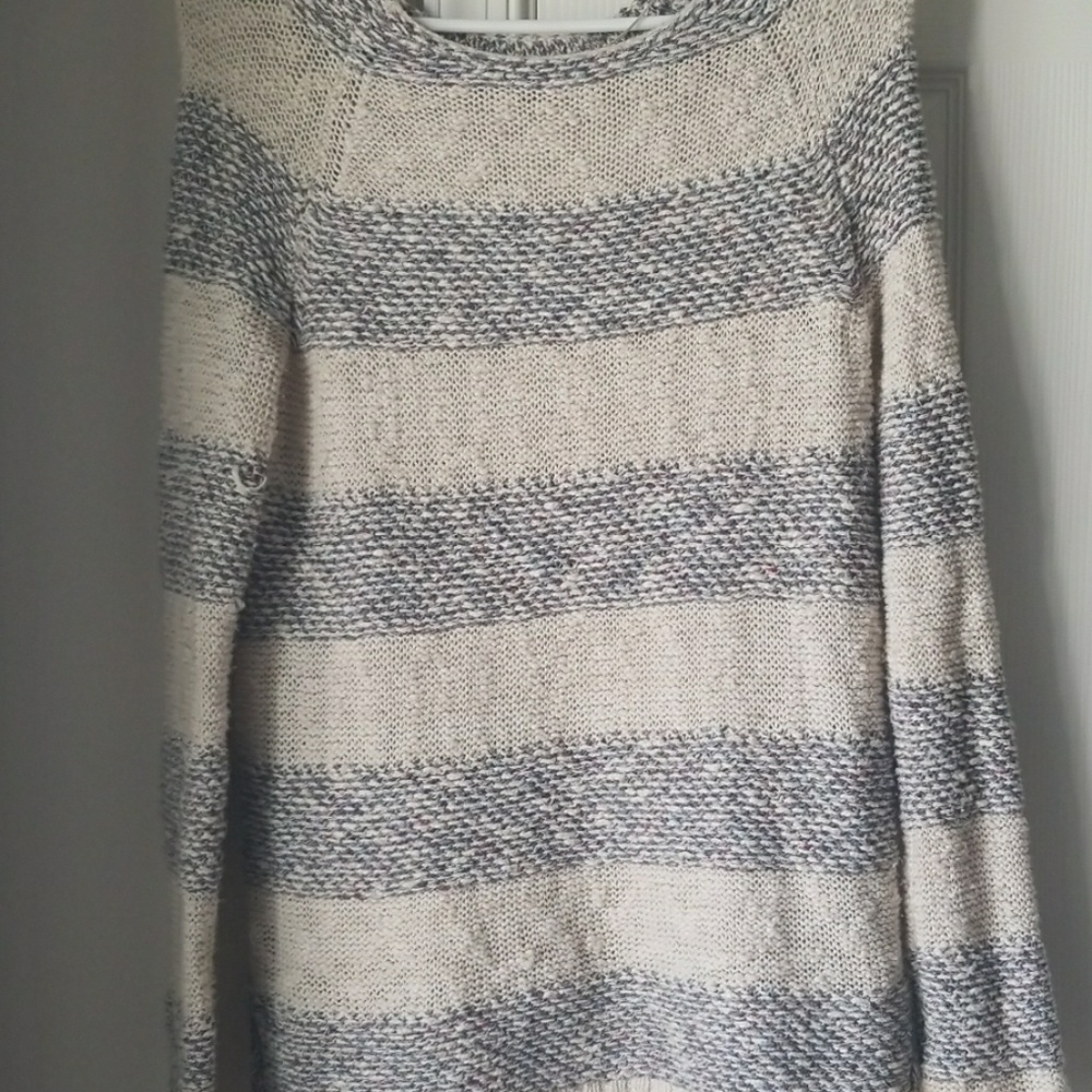 Cream striped cardigan